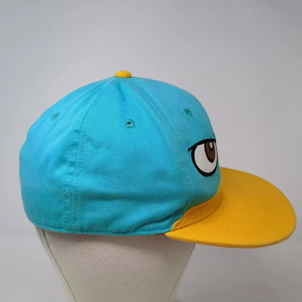 Phineas and Ferb Boys Baseball Cap Blue OS Fitted Hat Cotton Perry Platypus